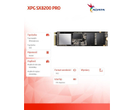 ADATA 512GB M.2 PCIe NVMe XPG SX8200 Pro - 461049 - zdjęcie 2